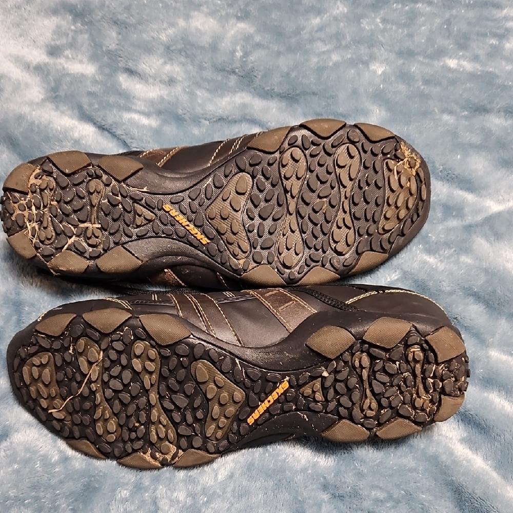 Skechers Black and Brown Athletic Shoes with Comfort Padding - Picture 5 of 5